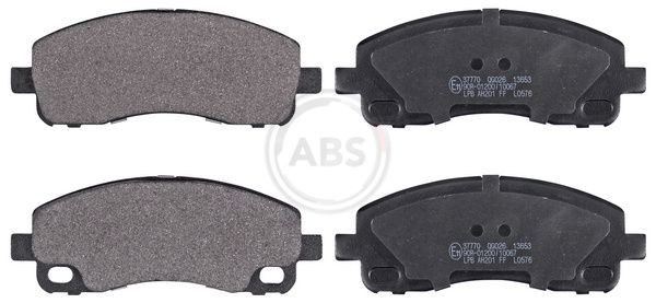 A.B.S. without integrated wear sensor Height 1: 56,5mm, Width 1: 147,2mm, Thickness 1: 18mm Brake pads 37770 buy