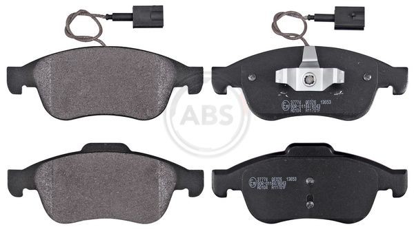 A.B.S. with integrated wear sensor Height 1: 59,5mm, Height 2: 65mm, Width 1: 155,2mm, Width 2 [mm]: 155,2mm, Thickness 1: 18,5mm, Thickness 2: 19mm Brake pads 37774 buy