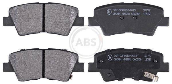 A.B.S. with acoustic wear warning Height 1: 41mm, Width 1: 99,9mm, Thickness 1: 15,5mm Brake pads 37777 buy