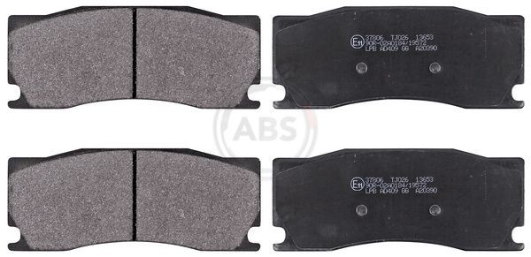 A.B.S. without integrated wear sensor Height 1: 62,4mm, Width 1: 152mm, Thickness 1: 16,5mm Brake pads 37806 buy