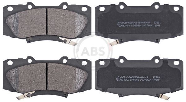 A.B.S. 37881 Brake pad set with acoustic wear warning