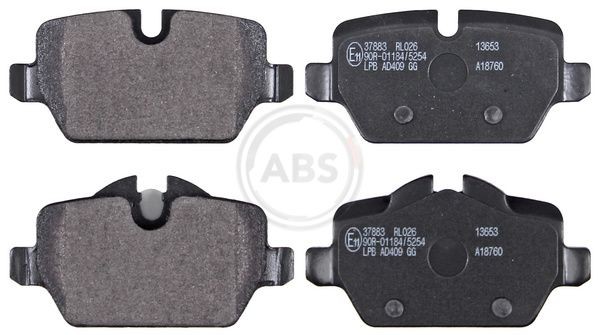 A.B.S. 37883 Brake pad set prepared for wear indicator