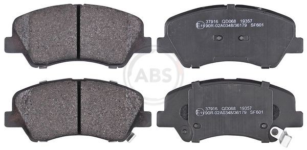 A.B.S. 37916 Brake pad set with acoustic wear warning
