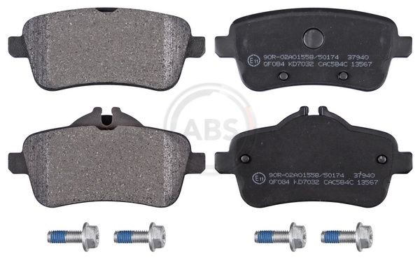 A.B.S. prepared for wear indicator Height 1: 49,8mm, Height 2: 59,6mm, Width 1: 116,3mm, Width 2 [mm]: 116,3mm, Thickness 1: 18,9mm, Thickness 2: 18,9mm Brake pads 37940 buy
