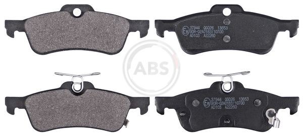 A.B.S. Set of brake pads rear and front HONDA Civic IX Tourer (FK) new 37944