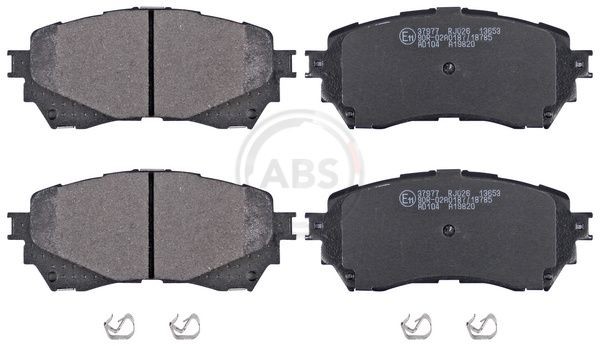 A.B.S. with acoustic wear warning Height 1: 59,6mm, Width 1: 140mm, Thickness 1: 15,5mm Brake pads 37977 buy