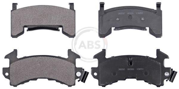 A.B.S. with acoustic wear warning Height 1: 73,2mm, Height 2: 67,2mm, Width 1: 152,7mm, Width 2 [mm]: 123,1mm, Thickness 1: 15mm, Thickness 2: 13,4mm Brake pads 38202 buy