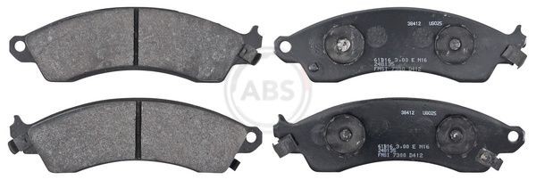 A.B.S. 38412 Brake pad set with acoustic wear warning