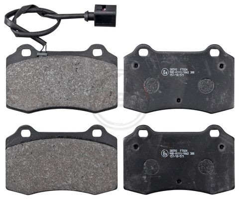 A.B.S. 38592 Brake pad set with integrated wear sensor