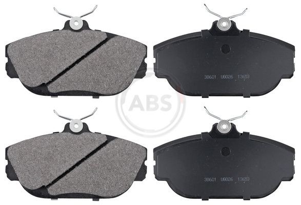 A.B.S. without integrated wear sensor Height 1: 66,6mm, Width 1: 123,8mm, Thickness 1: 17,6mm Brake pads 38601 buy