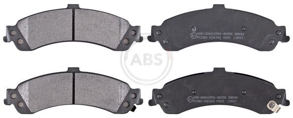 A.B.S. 38834 Brake pad set with acoustic wear warning