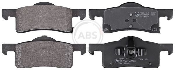 A.B.S. with acoustic wear warning Height 1: 52,5mm, Width 1: 139,5mm, Thickness 1: 20,5mm Brake pads 38935 buy