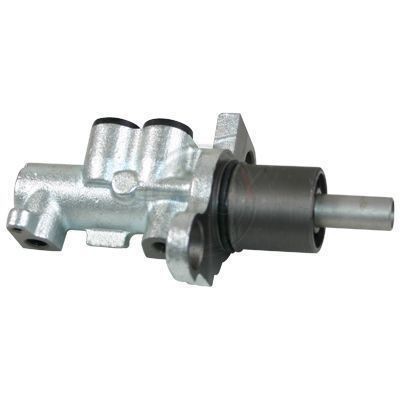 A.B.S. 51028 Brake master cylinder Number of connectors: 2, Cast Iron, 1x M10x1.0