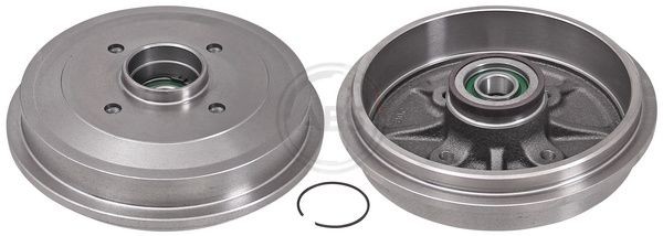 A.B.S. 7176-SC Brake Drum with ABS sensor ring, 245mm