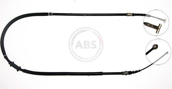 A.B.S. K10057 Hand brake cable 1517mm, Disc Brake, for left-hand/right-hand drive vehicles