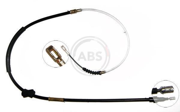 A.B.S. K10086 Hand brake cable 1480mm, Disc Brake, for left-hand/right-hand drive vehicles