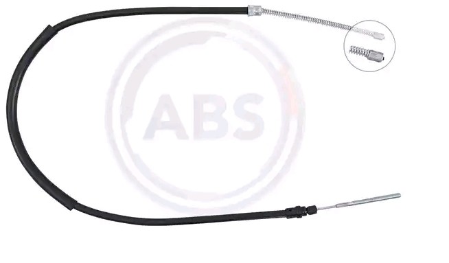 A.B.S. K10806 Hand brake cable 1063mm, Drum Brake, for left-hand/right-hand drive vehicles