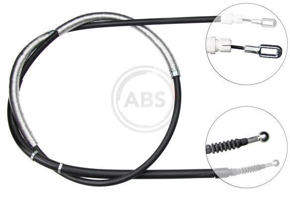 A.B.S. K10846 Hand brake cable 1736mm, Disc Brake, for left-hand/right-hand drive vehicles