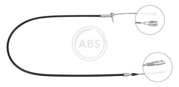 A.B.S. K11267 Hand brake cable 1640mm, Disc Brake, for left-hand/right-hand drive vehicles