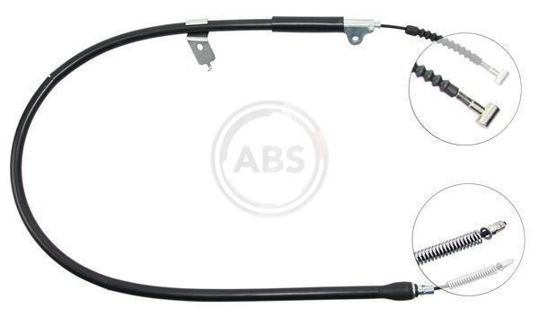 A.B.S. 1235mm, Drum Brake, for left-hand/right-hand drive vehicles Cable, parking brake K11837 buy