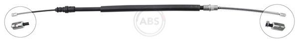 A.B.S. K12198 Hand brake cable 550mm, Drum Brake, for left-hand/right-hand drive vehicles