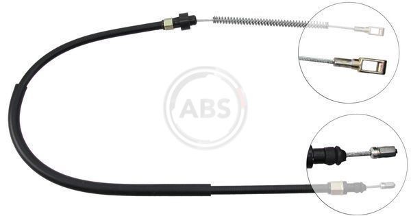 Emergency brake cable A.B.S. 1010mm, Drum Brake, for left-hand/right-hand drive vehicles - K13077