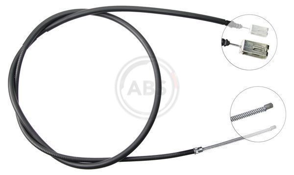 A.B.S. K13318 Hand brake cable 2286mm, Drum Brake, for left-hand/right-hand drive vehicles