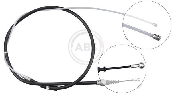 A.B.S. K13396 Hand brake cable 1880mm, Disc Brake, for left-hand/right-hand drive vehicles