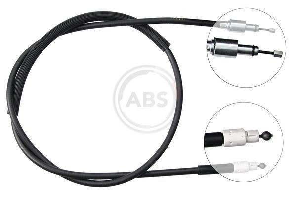 A.B.S. K13516 Hand brake cable 1750mm, Disc Brake, for left-hand/right-hand drive vehicles