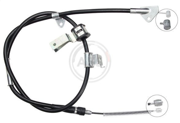 A.B.S. 1440mm, Drum Brake, for left-hand/right-hand drive vehicles Cable, parking brake K14009 buy