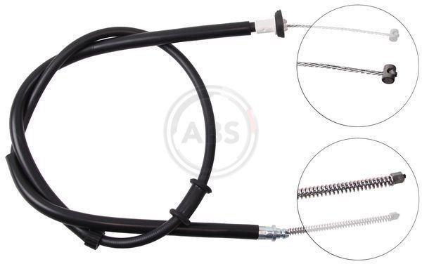 A.B.S. K16638 Hand brake cable 1450mm, Drum Brake, for left-hand/right-hand drive vehicles