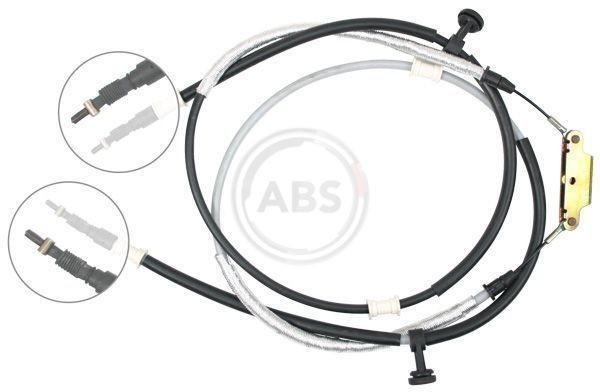A.B.S. K17205 Hand brake cable 1630, 1578mm, Disc Brake, for left-hand/right-hand drive vehicles