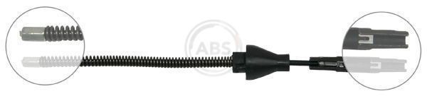 A.B.S. K17416 Hand brake cable 175mm, Drum Brake, for left-hand/right-hand drive vehicles
