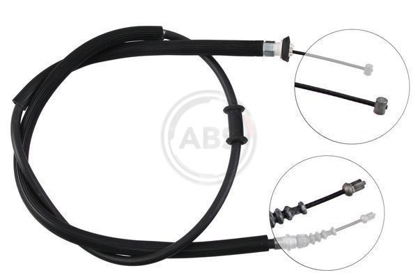 A.B.S. K18036 Hand brake cable 1588mm, Disc Brake, for left-hand/right-hand drive vehicles
