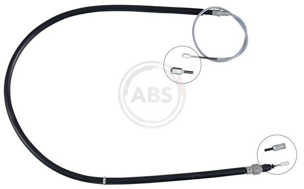 Brake cable A.B.S. 1640mm, Disc Brake, for left-hand/right-hand drive vehicles - K18416