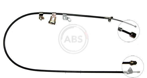 A.B.S. K19477 Hand brake cable 1545mm, Drum Brake, for left-hand/right-hand drive vehicles