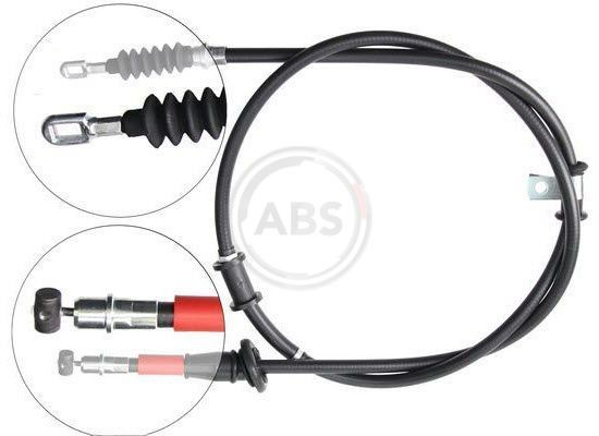 A.B.S. K19648 Hand brake cable 1455mm, Disc Brake, for left-hand/right-hand drive vehicles