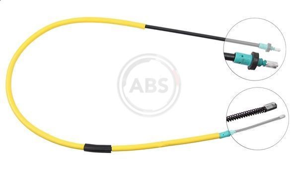 Original A.B.S. Hand brake cable K19707 for RENAULT MODUS
