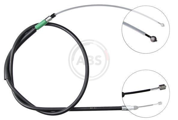 A.B.S. 1634mm, Disc Brake, for left-hand/right-hand drive vehicles Cable, parking brake K19918 buy