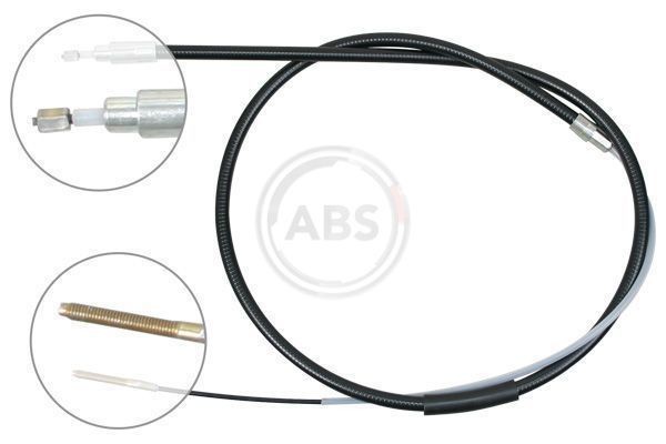 A.B.S. K19998 Hand brake cable 1708mm, Disc Brake, for left-hand/right-hand drive vehicles