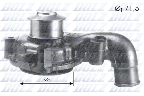 Original DOLZ Water pumps F165 for FORD COURIER