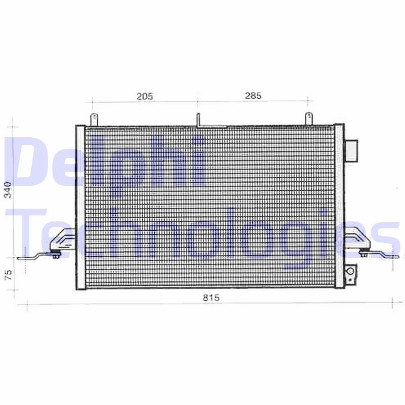 DELPHI TSP0225276 Air conditioning condenser 1594748