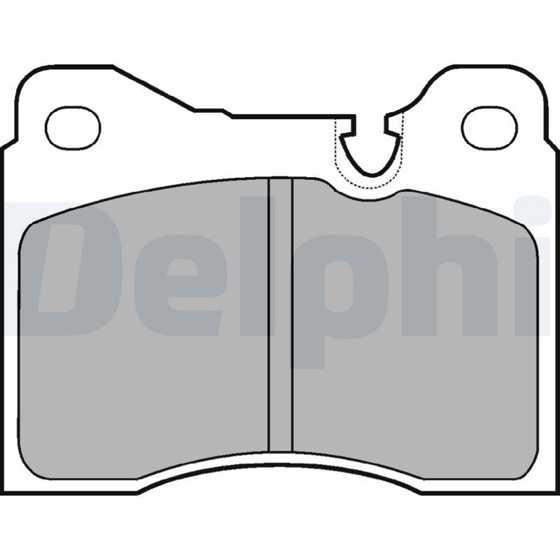 DELPHI without accessories Height 1: 70,6mm, Height 2: 70,6mm, Width 1: 89,5mm, Width 2 [mm]: 89,5mm, Thickness 1: 18,5mm, Thickness 2: 18,5mm Brake pads LP164 buy
