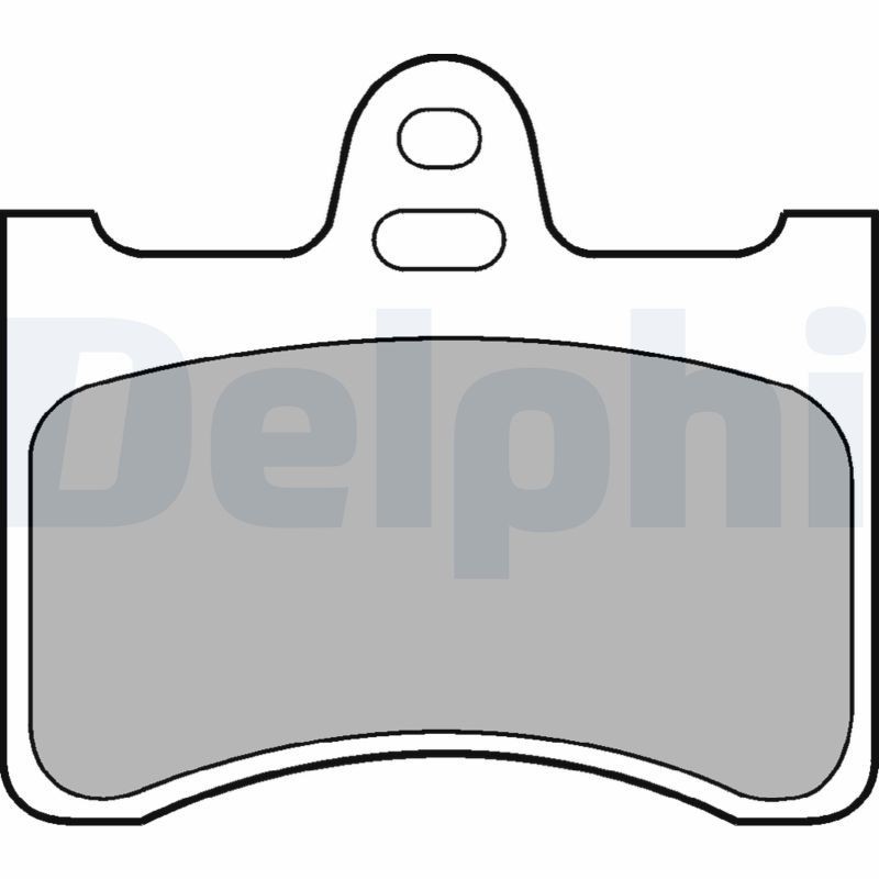 DELPHI LP193 Brake pad set with anti-squeak plate, without accessories