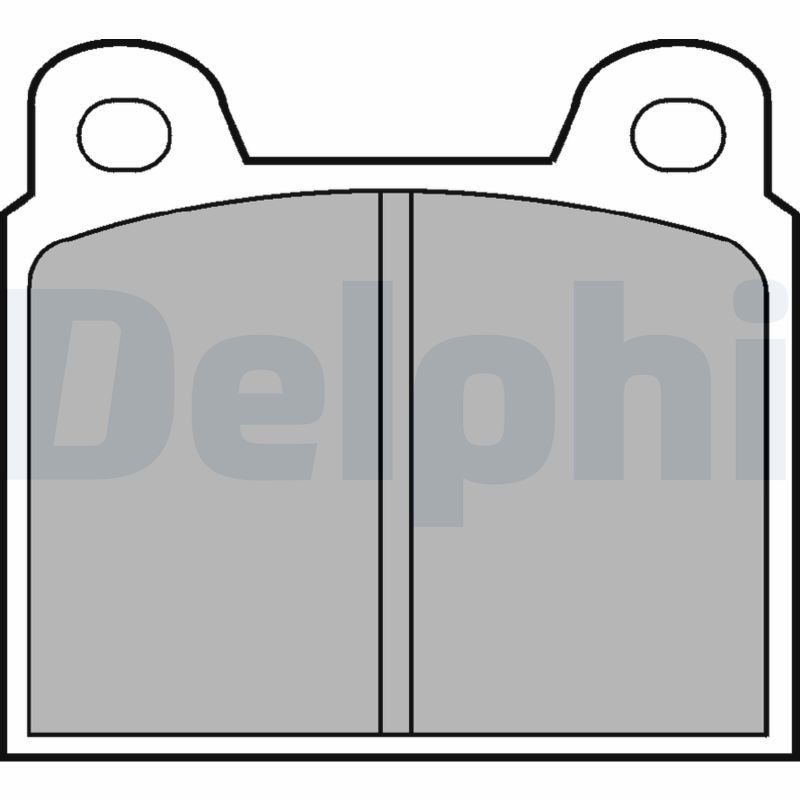 DELPHI Disc brake pads rear and front OPEL SENATOR A (29_) new LP20