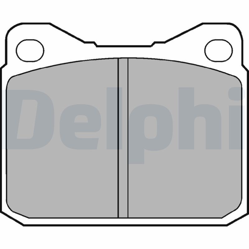 DELPHI LP84 Brake pad set 0015866342