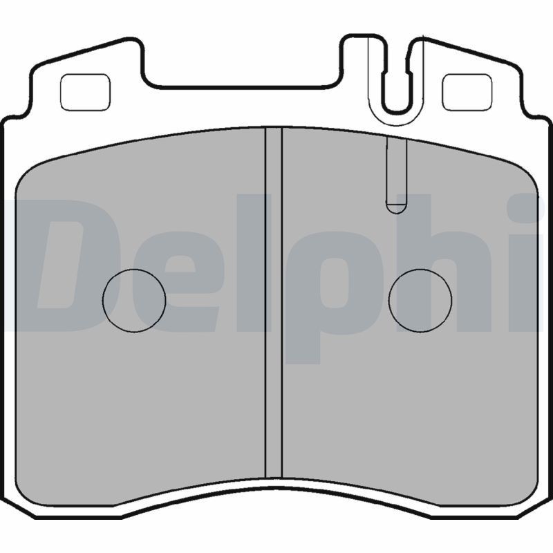 DELPHI LP842 Brake pad set prepared for wear indicator, with anti-squeak plate, with accessories