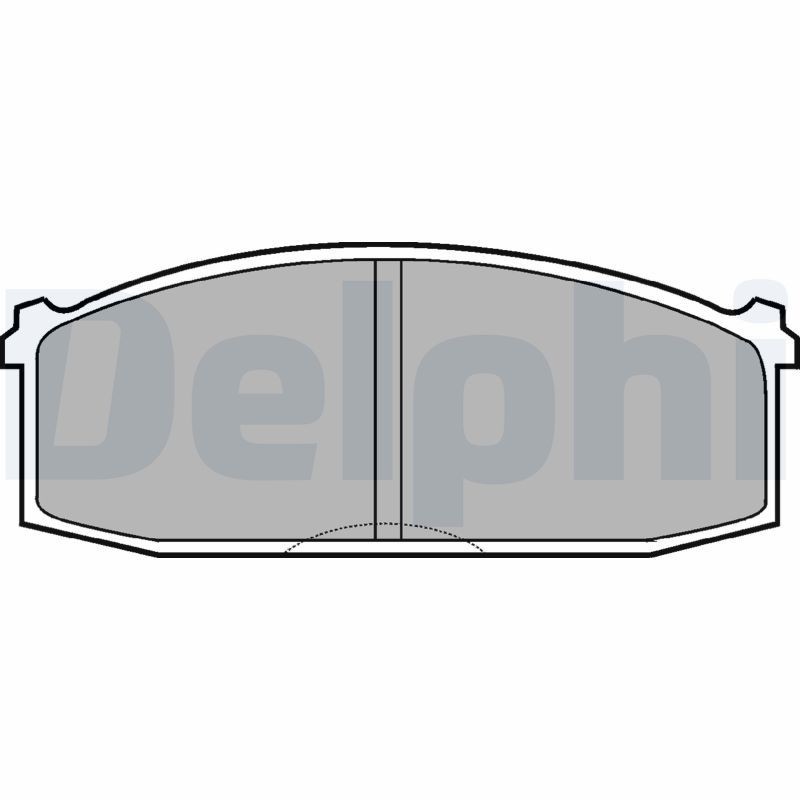 DELPHI LP219 Brake pad set without accessories