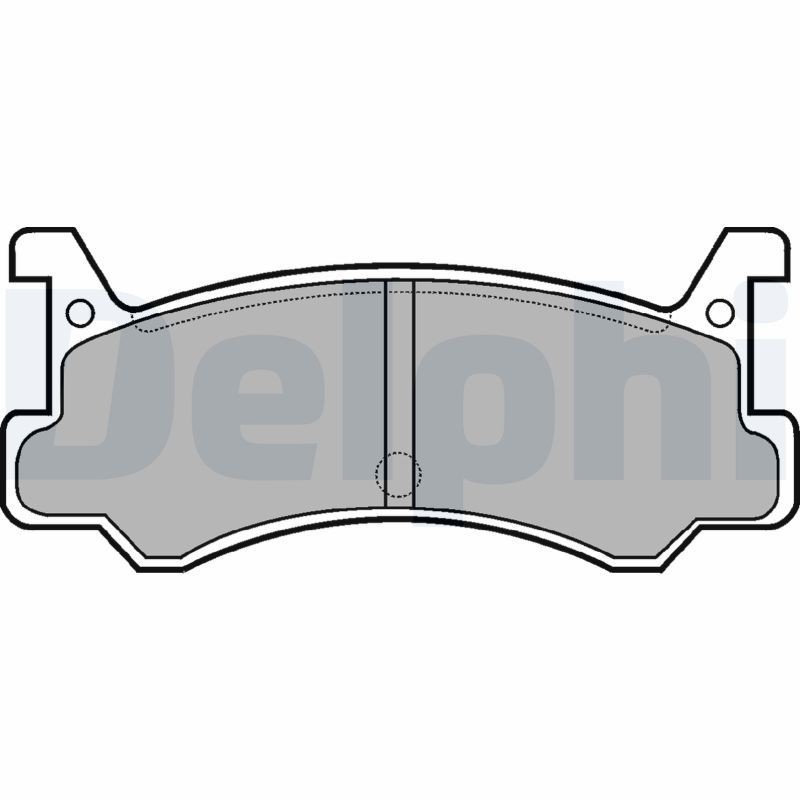 DELPHI LP521 Brake pad set not prepared for wear indicator, with anti-squeak plate, without accessories