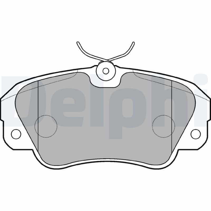 Opel SENATOR Set of brake pads 7723612 DELPHI LP848 online buy